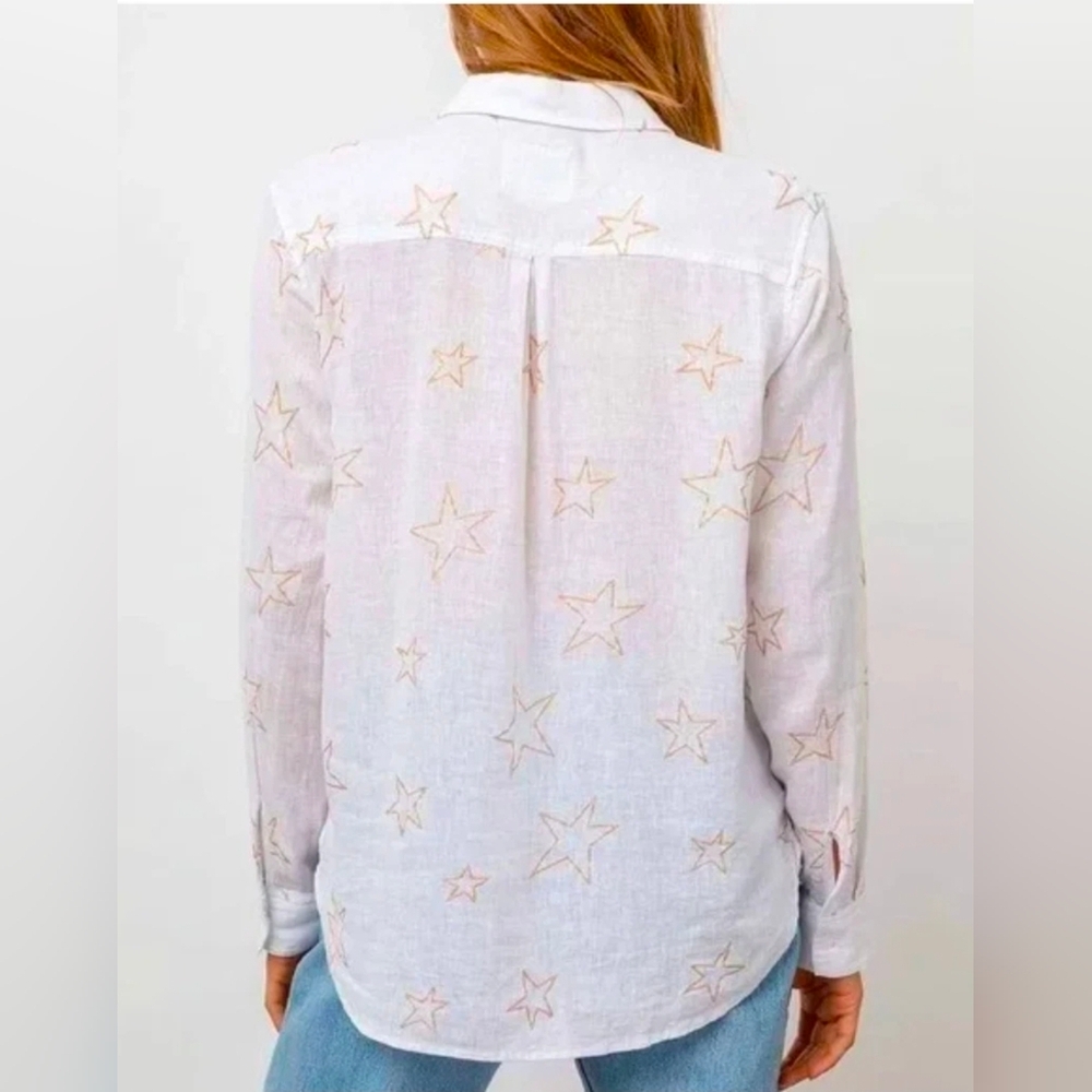 Rails Starstruck Charli Linen Blend Casual Button Down Shirt - Picture 2 of 13